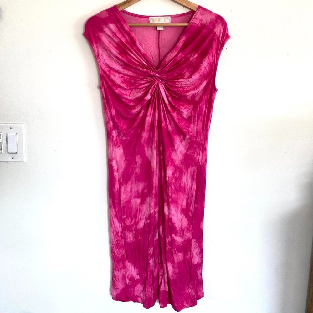MICHAEL KORS PINK MIDI DRESS SUMMER VACATION SIZE MEDIUM
